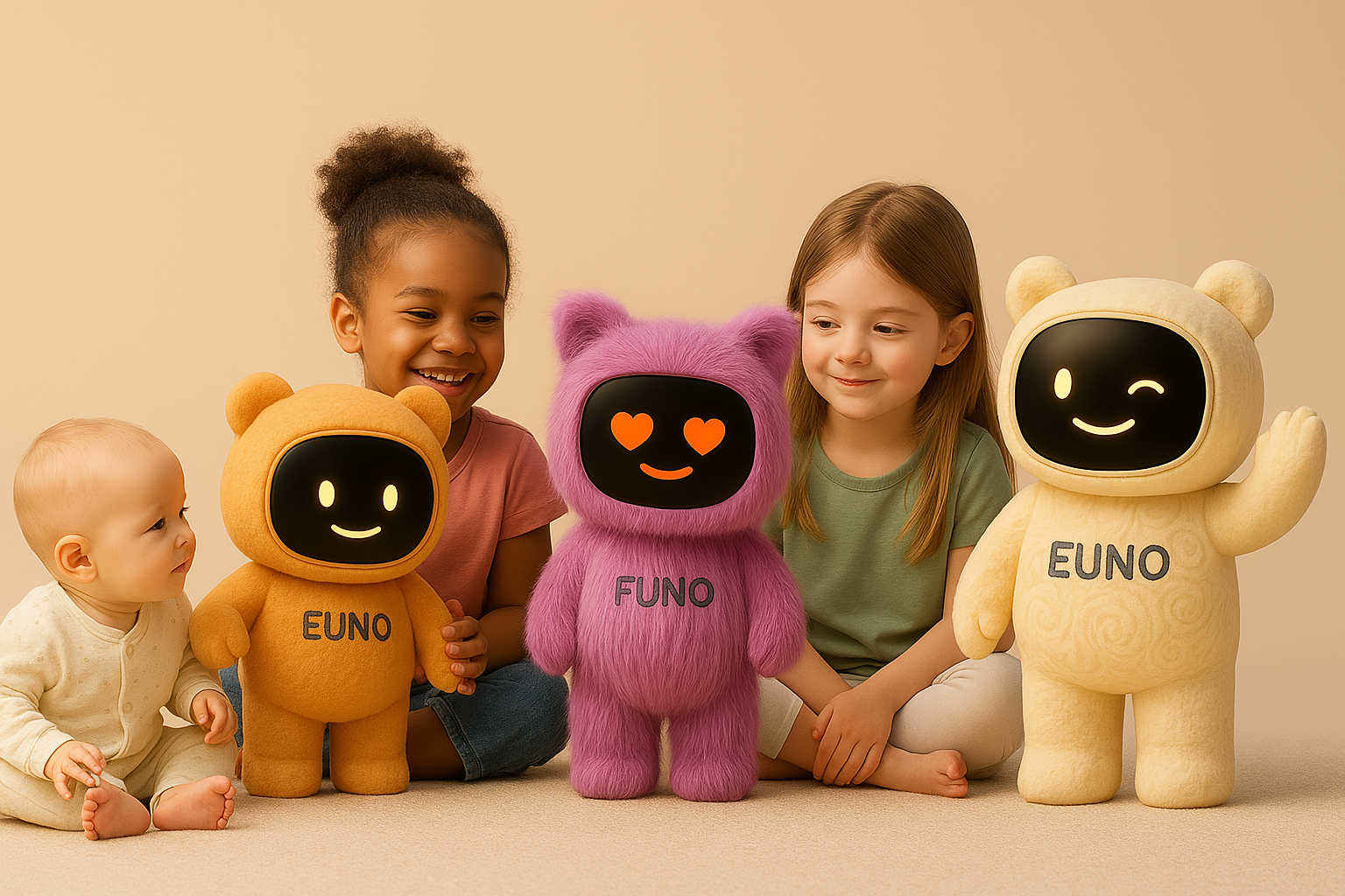 3 euno, 2 enfants, un bébé